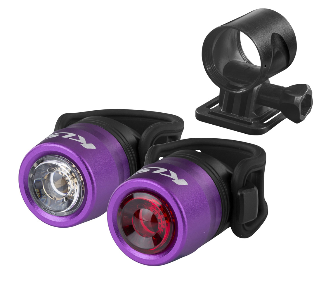Set osvětlení dobíjecí KLS IO USB set, purple