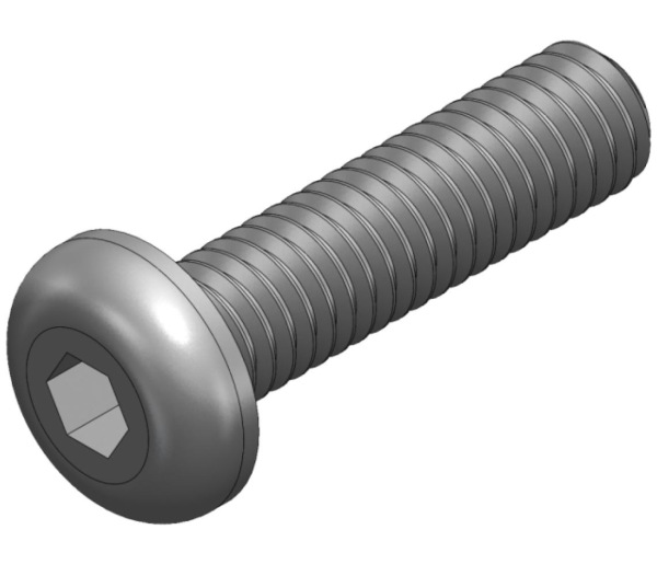 S_1186 - Screw_ISO 7380_M4x16 black