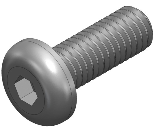 Screw_ISO 7380_M5x14 black