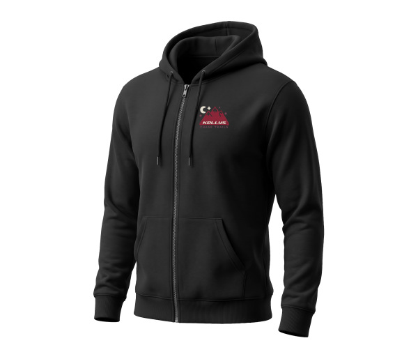 Mikina s kapucňou na zips KELLYS CHASE TRAILS, Black, XS