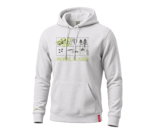 Mikina s kapucňou KELLYS CORE, Cool Heather Grey, L