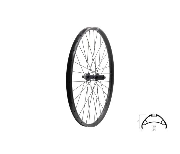 Zapletené koleso zadné KLS ASESINO 30 DSC MS R, 27,5", black