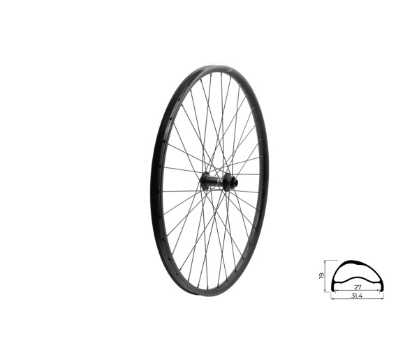 Zapletené kolo přední KLS SEGADOR 27 SL DSC F, 28/29", black