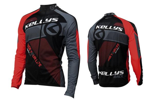 Dres KELLYS PRO Race dlouhý rukáv red - XS