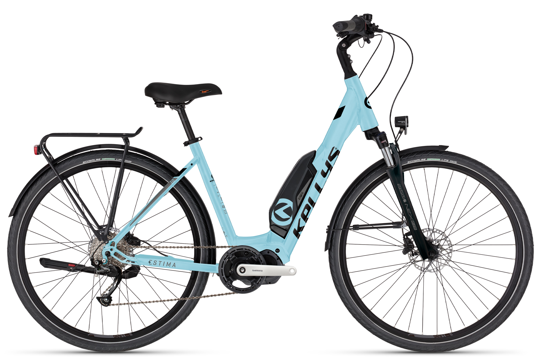 KELLYS Estima 10 SH Sky Blue S 28" 504Wh